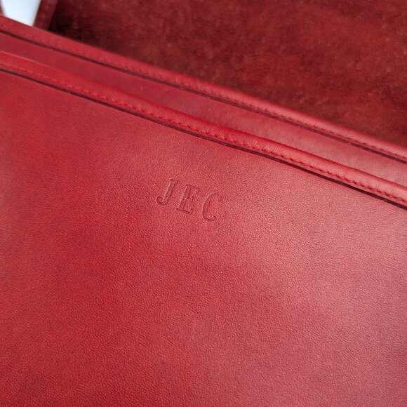 Vintage Coach NYC Small Shoulder Bag 9530 Red Larger Variation - Picture 12 of 16